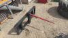 Unused skid steer quick tach bale spear - 2