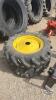 Unused 320/70R24 tire on Jd 6 bolt wheel x2