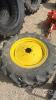 Unused 320/70R24 tire on Jd 6 bolt wheel x2 - 2