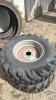 Unused Bkt 400/70-20 tire on 6 bolt wheel x2 - 2