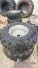 Unused Bkt 400/70-20 tire on 6 bolt wheel x2 - 3