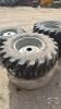 Unused Bkt 400/70-20 tire on 6 bolt wheel x2 - 3