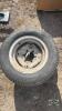 Pair of 27x10.50-15 tires on Newholland Tc 6 bolt wheels - 2
