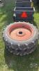 Pair of 9.5 -32 tires on Kubota 6 bolt wheels