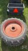 Pair of 9.5 -32 tires on Kubota 6 bolt wheels - 2