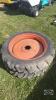 Pair of 9.5 -32 tires on Kubota 6 bolt wheels - 3