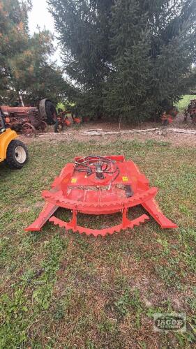 Skid steer quick tach top cat rotary mower