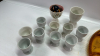 Amber Coloured Devilled Egg Tray & 11 Egg Cups - 4