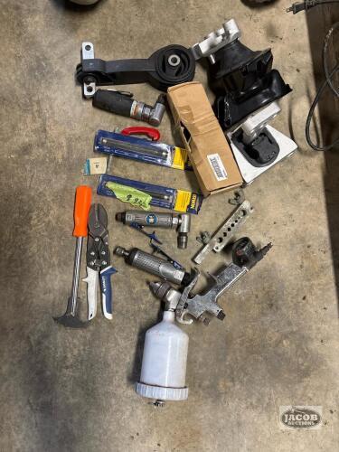 Box of Misc Tools and Brackets