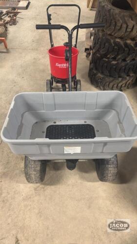 Walk behind spreader