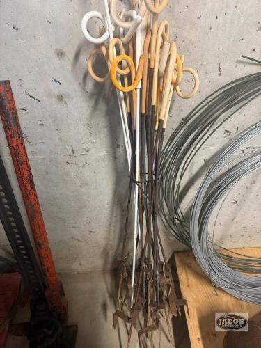 Pile of fencing items