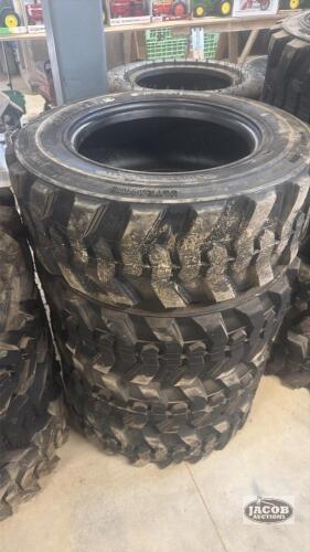 Unused 10-16.5 skid steer tire 10ply x4