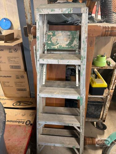 2 ladders and bed frame