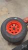 Pair of 24x9.50-12 tires on Kubota 5 bolt wheels - 2
