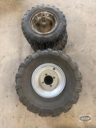 2 sets of tires and rims