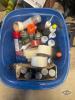 Box of paint , tape , grease , misc