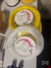 Three rolls of plastic tube