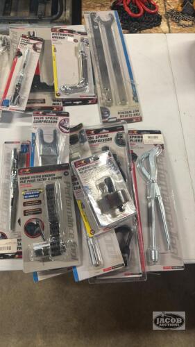 Coil spring compressor , spring pliers , misc tools