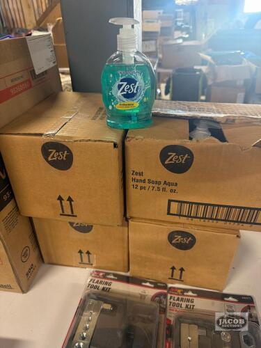 four boxes of hand soap