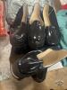 Three pair of galoshes