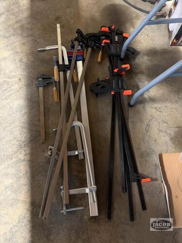 Assortment of wood clamps
