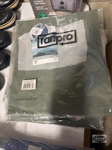 13 pairs of rain wear