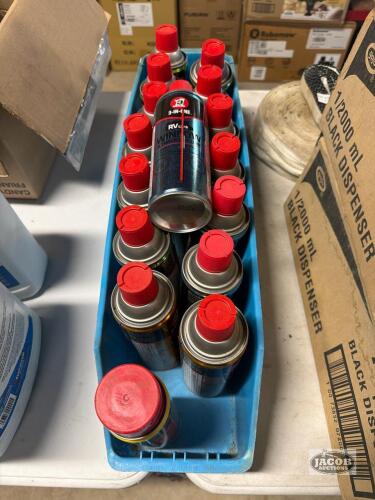 10 cans of lubricant