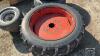 Pair of 11.2 -38 tires on 8bolt wheels - 2