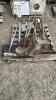 QUANTITY OF SHOVELS, GARDEN TOOLS, HAND HELD MORTAR BOARD