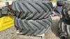 (2) GOODYEAR 23.1/18 26 ON 8 BOLT RIMS - 4