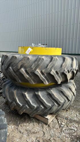(2) GOODYEAR 18.4-38 SNAP ON DUALS