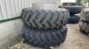 PAIR OF FIRESTONE 18.4-34 DUALS - 2