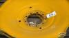 PAIR OF 9 BOLT RIM CENTRES OFF A JOHN DEERE - 3