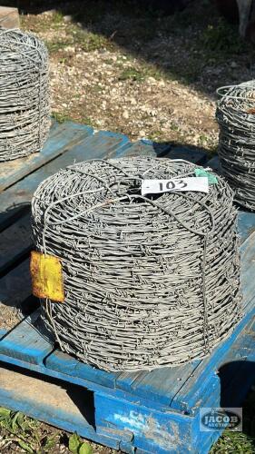NEW BARBED WIRE FENCE ROLLS