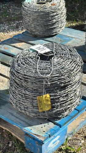 NEW BARBED WIRE FENCE ROLLS