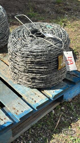 NEW BARBED WIRE FENCE ROLLS