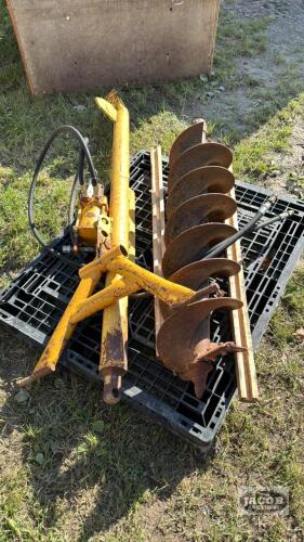 3PTH HYDRAULIC DRIVE POST HOLE AUGER