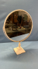 Metal Framed 10in Swivel Mirror on Stand - 2