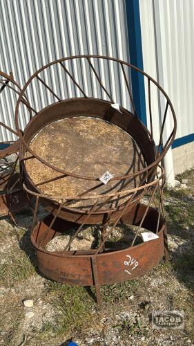 (2) HOMEMADE SHEEP FEEDER