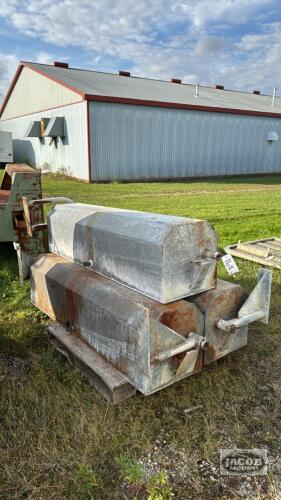 (3) 6FT GALVANIZED BSM WATER TROUGHS