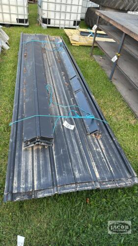 APPROX 15 PIECES OF 13FT LONG BLACK USED STEEL