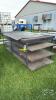 WOODEN AND METAL WORK BENCH