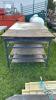 WOODEN AND METAL WORK BENCH - 3