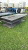 WOODEN AND METAL WORK BENCH