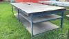 WOODEN AND METAL WORK BENCH - 4