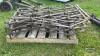 (6) SECTIONS OF HARROWS WITH 2 POLES - 4