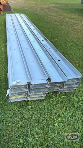 APPROX. (44) HEAVY GAUGE 22FT 2 X 8 STEEL STUDS
