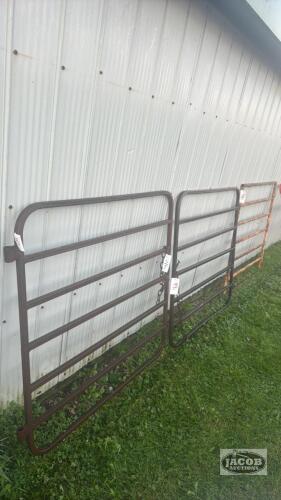 (3) 4FT X 4FT HIGH STEEL TUBE GATES