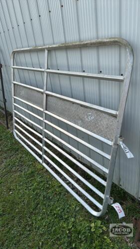 ALUMINUM 7FT X 57IN HIGH DIAMOND BAR GATE