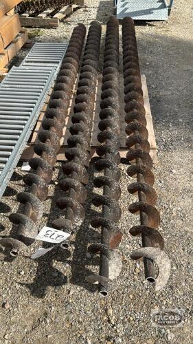 (4) LENGTH OF 5IN AUGER FLIGHTING